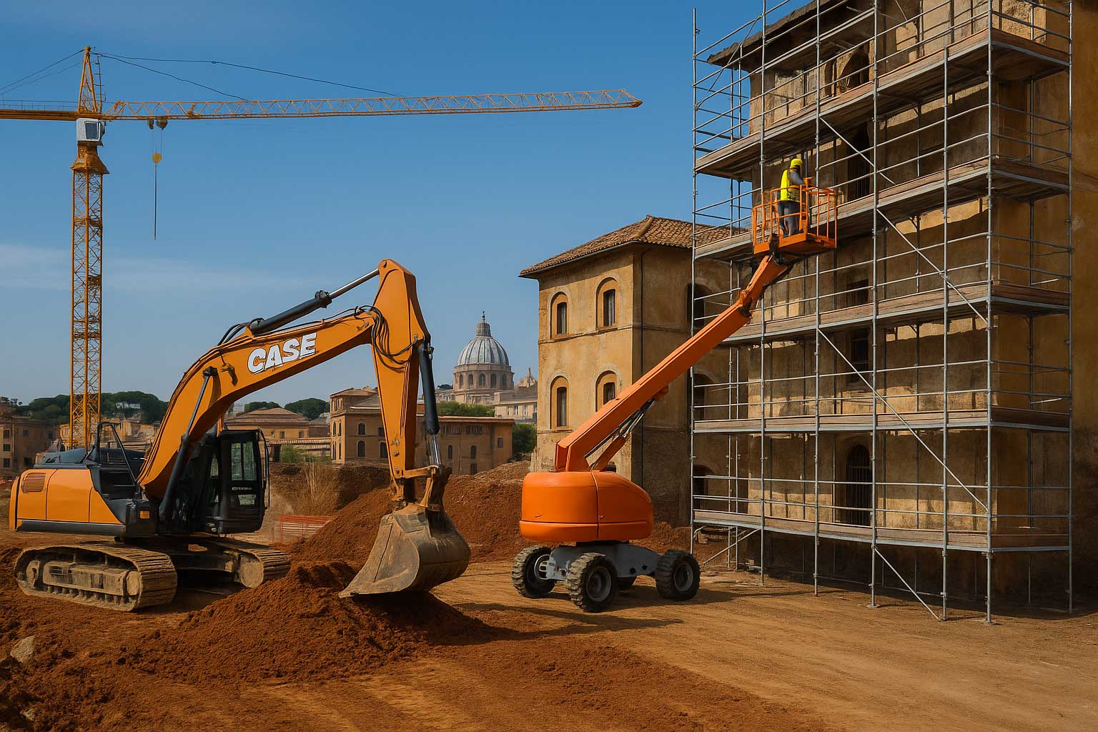 Noleggio attrezzature edili Roma: la scelta per qualsiasi cantiere