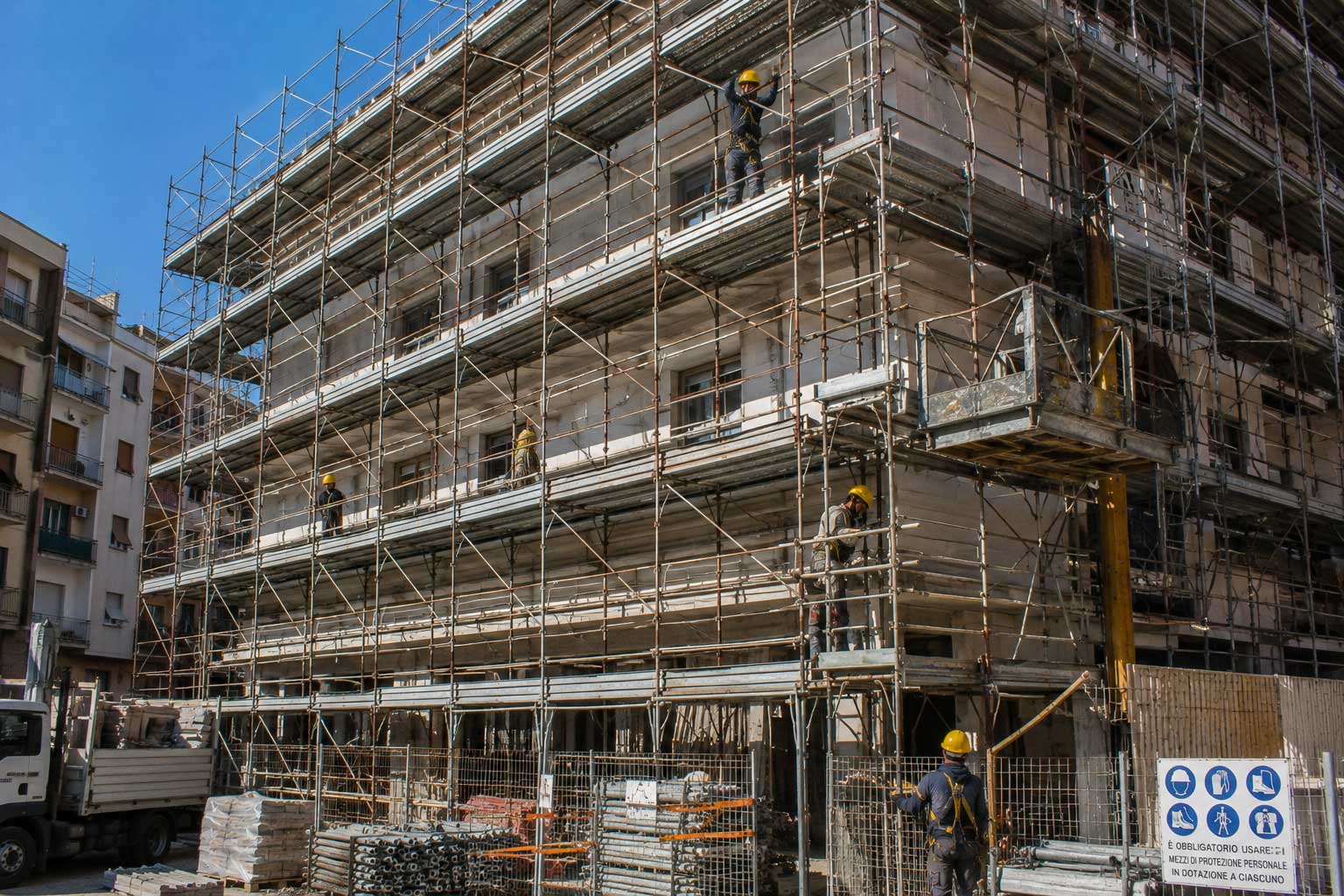 Noleggio e vendita ponteggi usati: la guida completa per imprese edili e professionisti